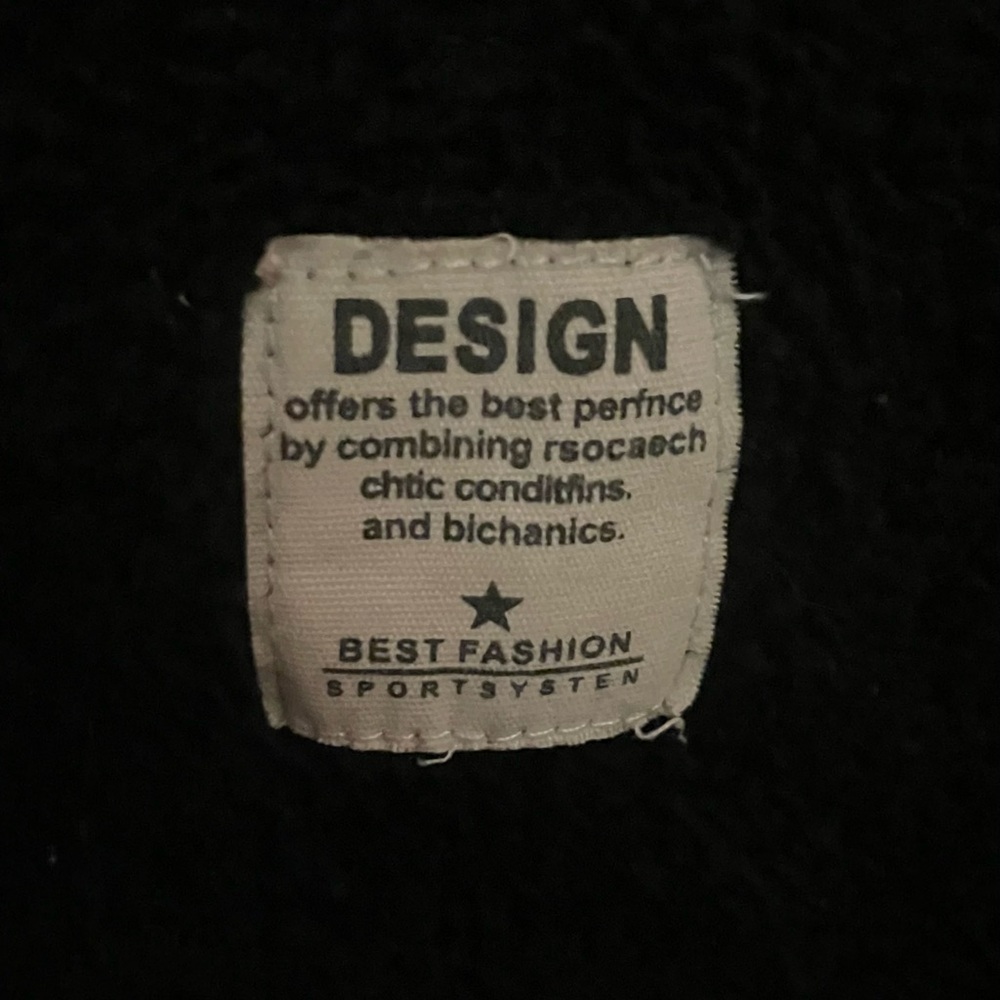 Black & Cream Fuzzy Hoodie - Picture 2 of 5